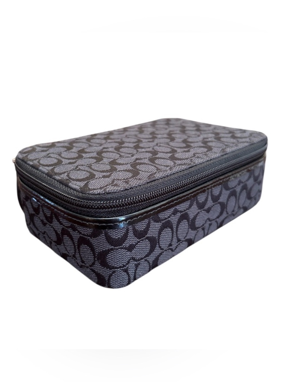 Coach Signature C Black Jewelry Box PRISTINE